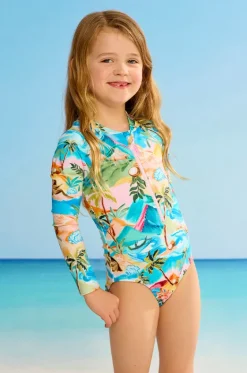 Rashies & Sunsuits^Seafolly Girls Girls South Pacific Sunsuit Multi
