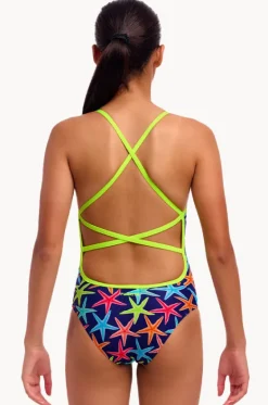 One Pieces^Funkita Girls Starry Night Strapped In One Piece Navy/multi