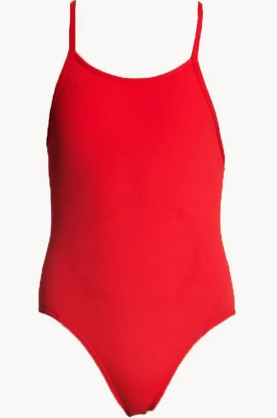 One Pieces^Funkita Girls Still Diamond Back One Piece Red