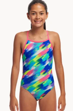 One Pieces^Funkita Girls Streaky Strokes Tie Me Tight One Piece Multi