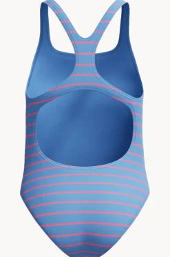 One Pieces^Speedo Girls Stripe Medalist One Piece Blue