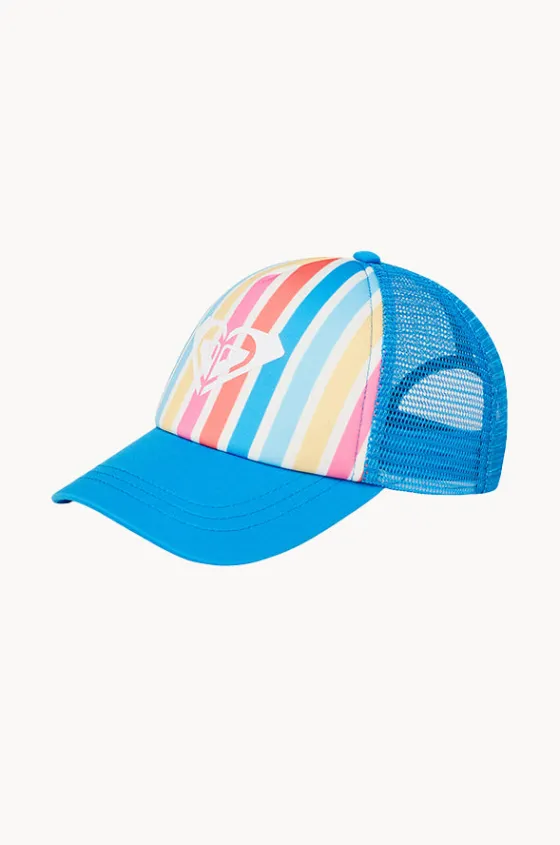 Hats^Roxy Girls Stripe Sweet Emotions Cap Blue/multi