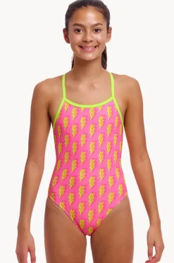 One Pieces^Funkita Girls Stunner Single Strap One Piece Pink/yellow