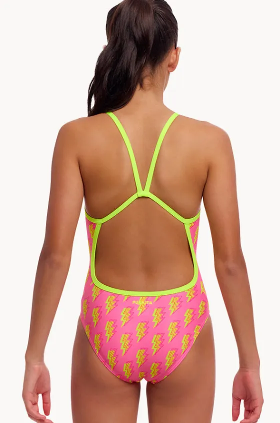 One Pieces^Funkita Girls Stunner Single Strap One Piece Pink/yellow