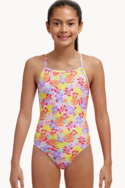 One Pieces^Funkita Girls Tie Me Tight One Piece Summer garden