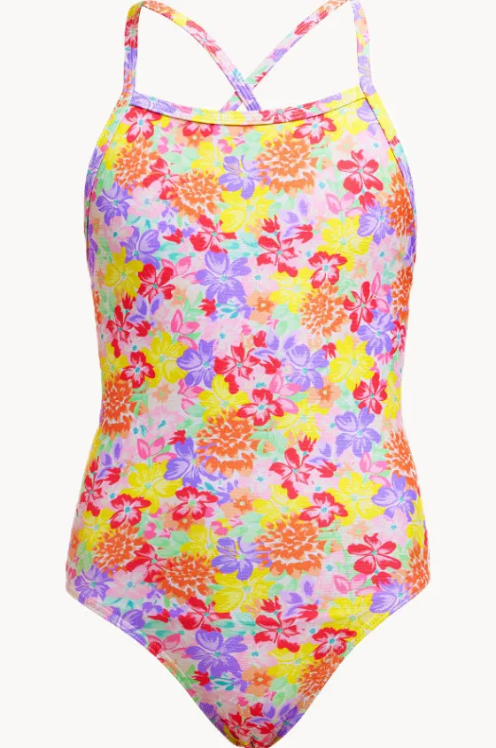 One Pieces^Funkita Girls Tie Me Tight One Piece Summer garden