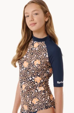 Rashies & Sunsuits^Rip Curl Girls Summer Sol Short Sleeve Suntop Navy