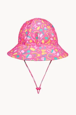 Hats^Bedhead Girls Summertime Ponytail Bucket Sunhat Hot Pink