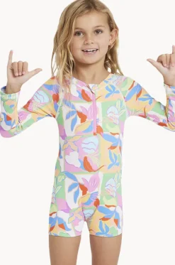 Rashies & Sunsuits|Rashies & Sunsuits^Billabong Girls Sun Shift Shortie Sunsuit Multi