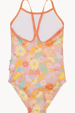 One Pieces^Babes In The Shade Girls Sunny Girl One Piece Orange/pink