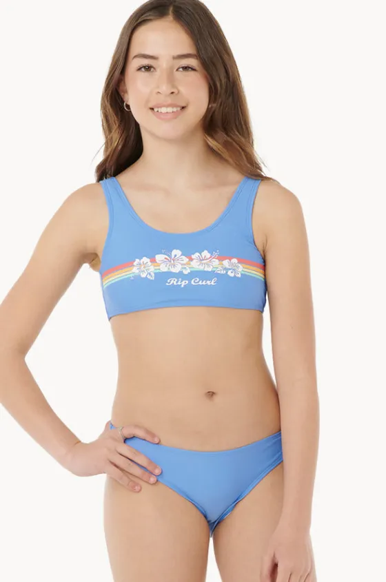 Bikini Sets^Rip Curl Girls Surf Revival Crop Set Blue