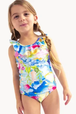 One Pieces^Seafolly Girls Girls Surrealism Frill One Piece Multi