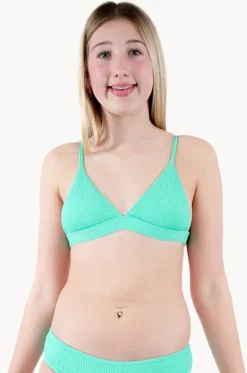 Teen Girls Separates^Base Swim Girls Textured Fixed Tri Apple