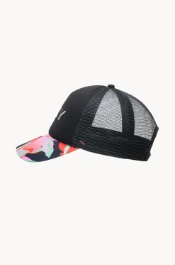 Hats^Roxy Girls The Moves Floral Honey Coconut Cap Black/multi