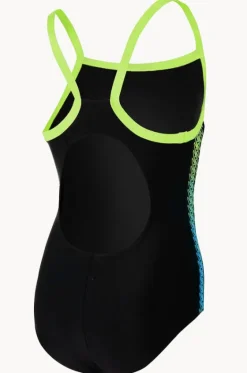 One Pieces^Speedo Girls Thinstrap Muscleback One Piece Black/blue