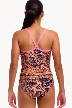 Tankini Sets^Funkita Girls Tipsy Tiger Tankini Set Animal