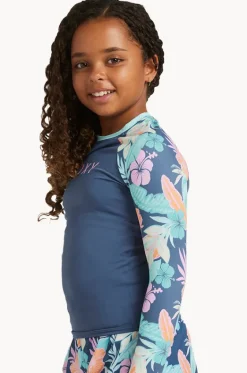 Rashies & Sunsuits^Roxy Girls Tropical Active Long Sleeve Suntop Indigo
