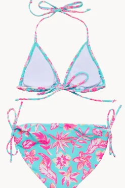 Bikini Sets^Snapper Rock Girls Tropical Glow Tri Set Blue/Pink