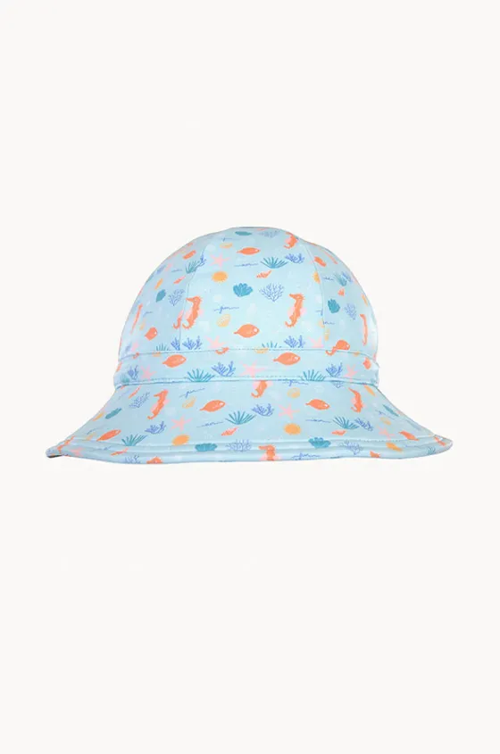 Hats^Acorn Girls Tropical Reef Swim Hat Aqua