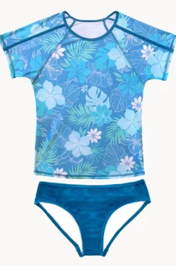 Rashies & Sunsuits^Salty Ink Girls Tropicana Suntop Set Blue
