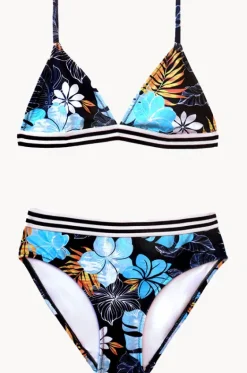 Bikini Sets^Salty Ink Girls Tropicana Tri Set Black