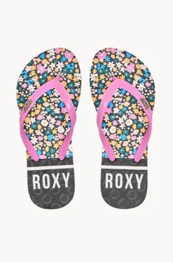 Footwear^Roxy Girls Viva Stamp II Thong Black/Multi