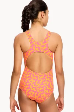 Period Swimwear|One Pieces^Modibodi Girls Wavy Racerback One Piece Pink