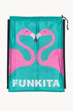 Sport Bags|Bags^Funkita Go Flamingo Mesh Gear Bag Teal/pink