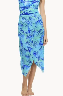 Sarongs^Togs Swimwear Havana Mesh Frill Skirt Green/blue