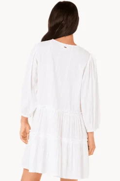 Dresses^Rip Curl Haze 3/4 Sleeve Mini Dress WHITE