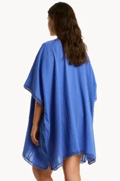 Overswim^Sea Level Heatwave Kaftan Blue