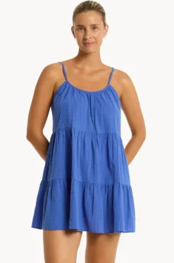 Dresses^Sea Level Heatwave Short Sundress Blue