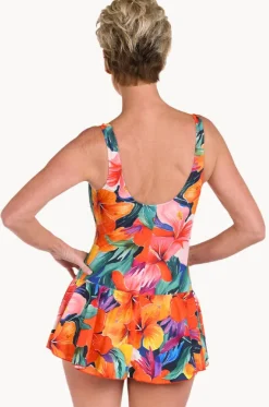 One Pieces^Maxine Hibiscus Honey Swim Dress Multi