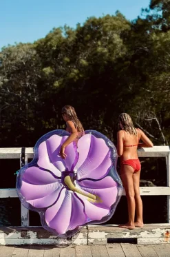 Pool Inflatables^Sunny Life Hibiscus Luxe Lie On Float Lilac