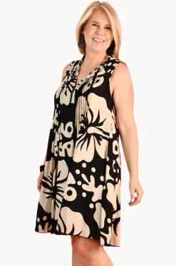 Dresses^Bodacious Hideaway Hibiscus Lombok Dress Black