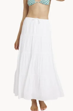 Skirts^Billabong High Tides Maxi Skirt WHITE