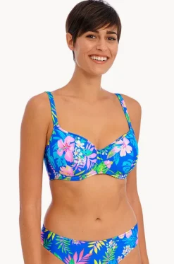 Bikini Tops^Freya Hot Tropics F Cup Sweetheart Bra Blue
