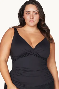Tankini Tops^Artesands Hues Delacroix Singlet Black
