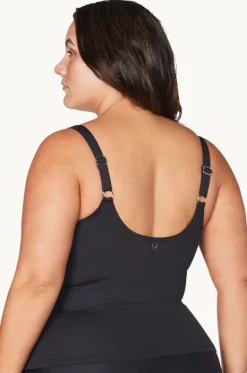 Tankini Tops^Artesands Hues Delacroix Singlet Black