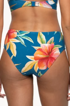 Bottoms^Nip Tuck Hula Hula Brigitte Ruched Mid Pant Blue
