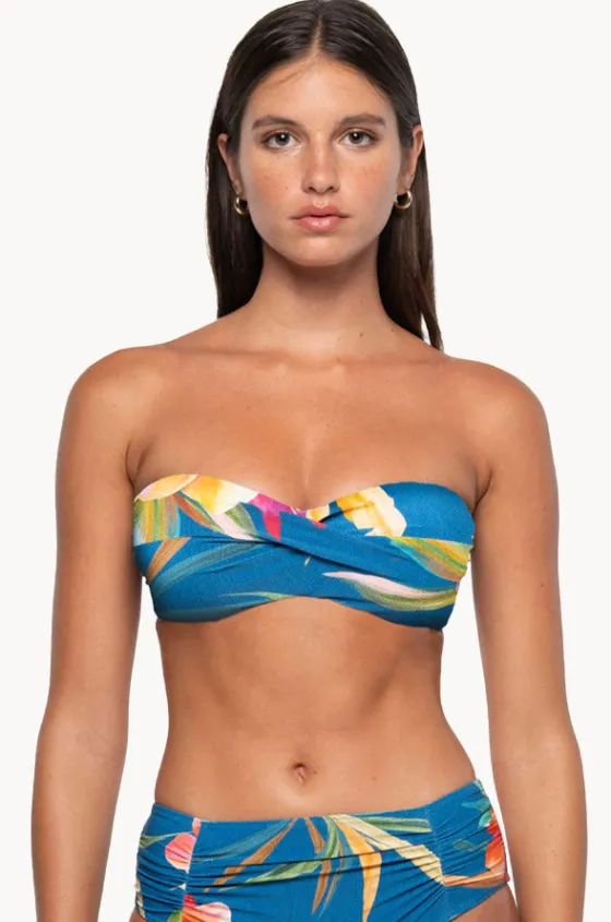 Bikini Tops^Nip Tuck Hula Hula Jacinta D/dd Bandeau Blue