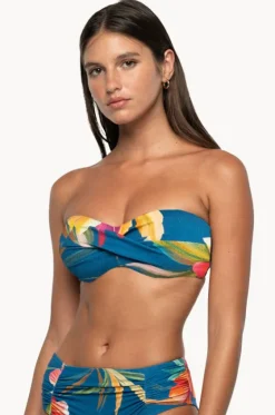 Bikini Tops^Nip Tuck Hula Hula Jacinta D/dd Bandeau Blue