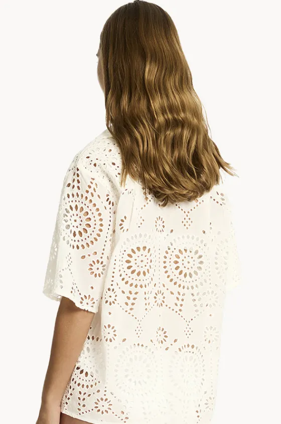 Tops^Sea Level Ibiza Bowling Shirt White