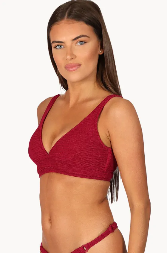 Bikini Tops^Baku Ibiza D/DD Cup Longline Bra Scarlet