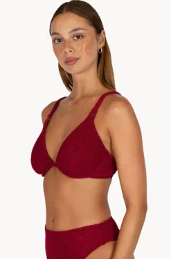 Bikini Tops^Baku Ibiza D/DD Cup Underwire Tri Scarlet