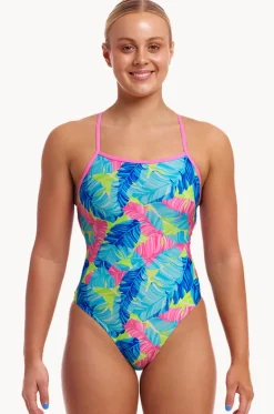 One Pieces^Funkita I'm Leaving Strapped In One Piece Blue/pink