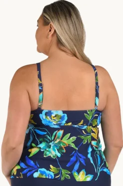 Tankini Tops^Maxine Vineyard Tiered Tankini Separate + Indigo