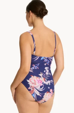 One Pieces^Sea Level Indochine Twist Front One Piece French navy
