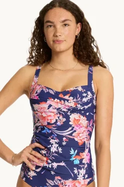 Tankini Tops^Sea Level Indochine Twist Front Tankini Separate French navy