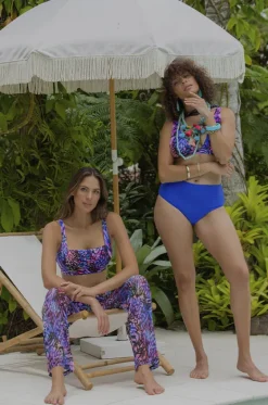 Pants^Togs Swimwear Jaipur Mesh Pant Purple/multi